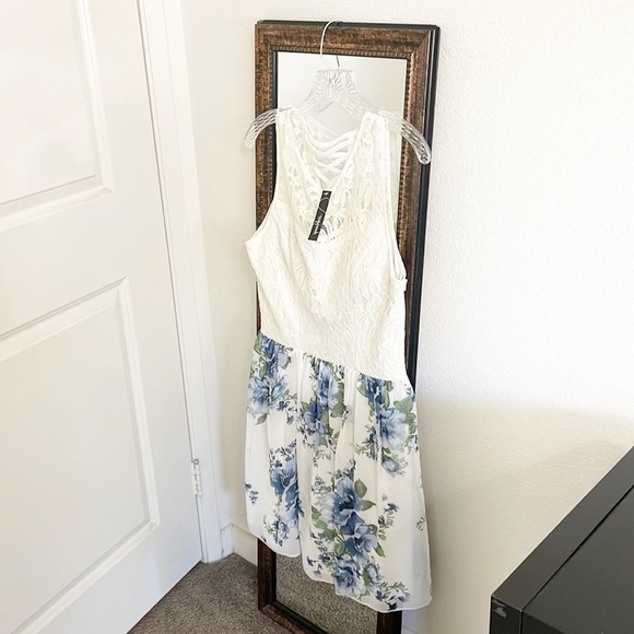 NEW Speechless floral print lace cut out dress - Picture 1 of 6